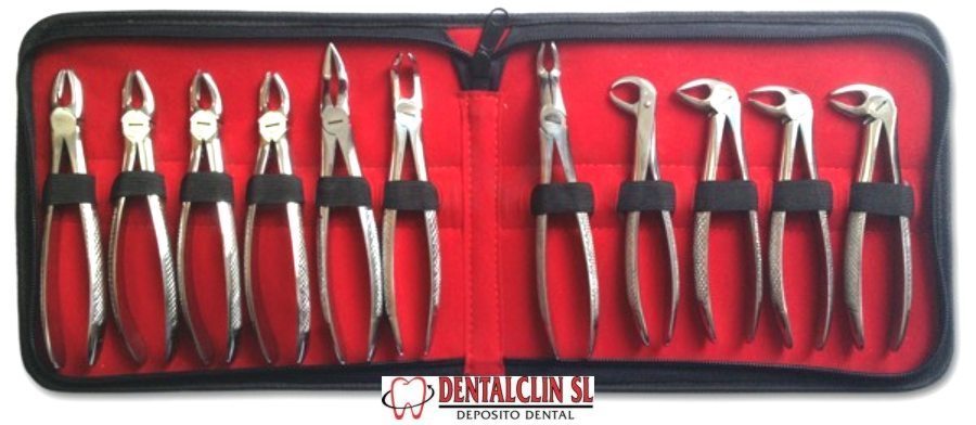 JUEGO 11 FORCEPS + ESTUCHE